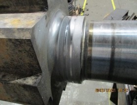 Electric Motor Shaft Repair | BEFORE